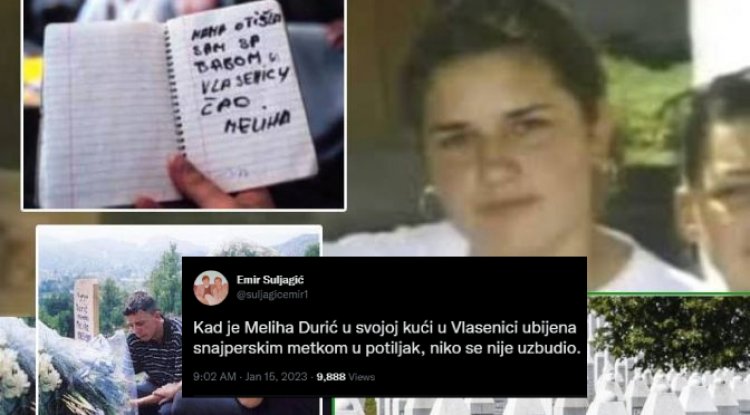 Emir Suljagić o sinoćnjim dešavanjima na Ilidži: Kad je Meliha Durić u svojoj kući u Vlasenici ubijena snajperskim metkom, niko se nije uzbudio!