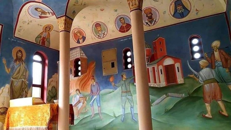 Muslimani im napravili crkvu, a oni je 'ukrasili' ikonama na kojima muslimani kolju srpsku djecu