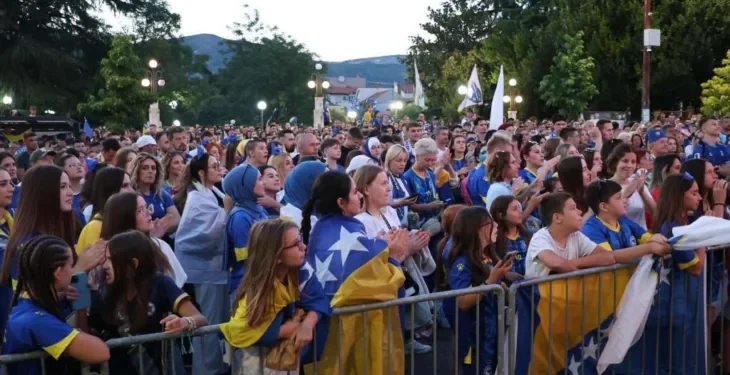 Mostar uz Zmajeve: Fan zona na Musali i za utakmicu protiv Švicarske