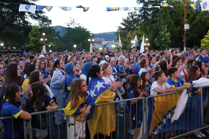 Mostar uz Zmajeve: Fan zona na Musali i za utakmicu protiv Švicarske